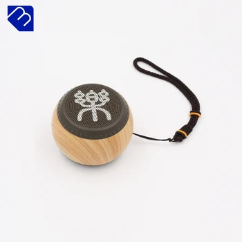 Good Sound Selling Bluetooth Mini Microphone 2.5 Inch Best Super Bass Portable Computer Bluetooth 3W Wooden Speaker