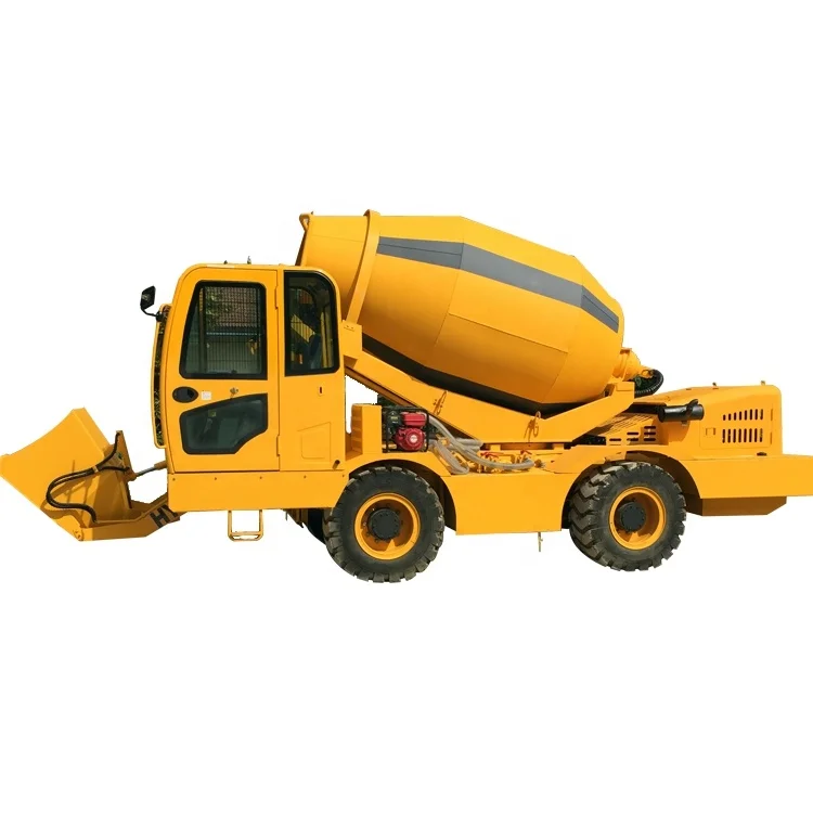 Free Shipping 4m3 Self-loading Concrete Mixer Truck China Brand Concrete Mixer Machine with 4m3