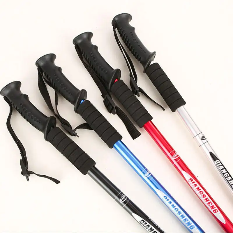 Telescopic Trekking Pole Anti-slip Lightweight Aluminium Hiking Stick_voghion.com