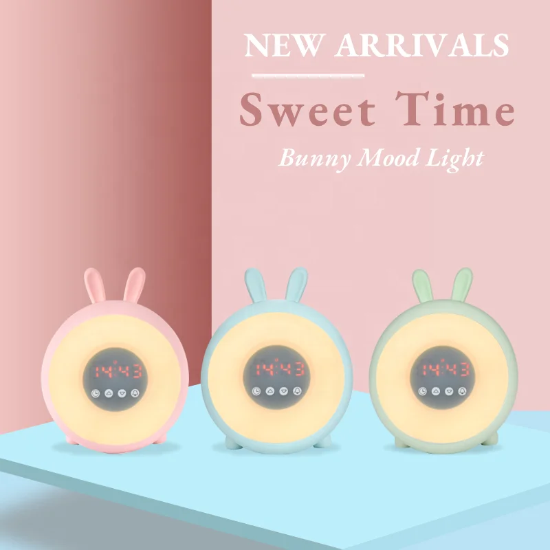 Светодиодный цифровой будильник для сна обучения пробуждения в спящем режиме детский