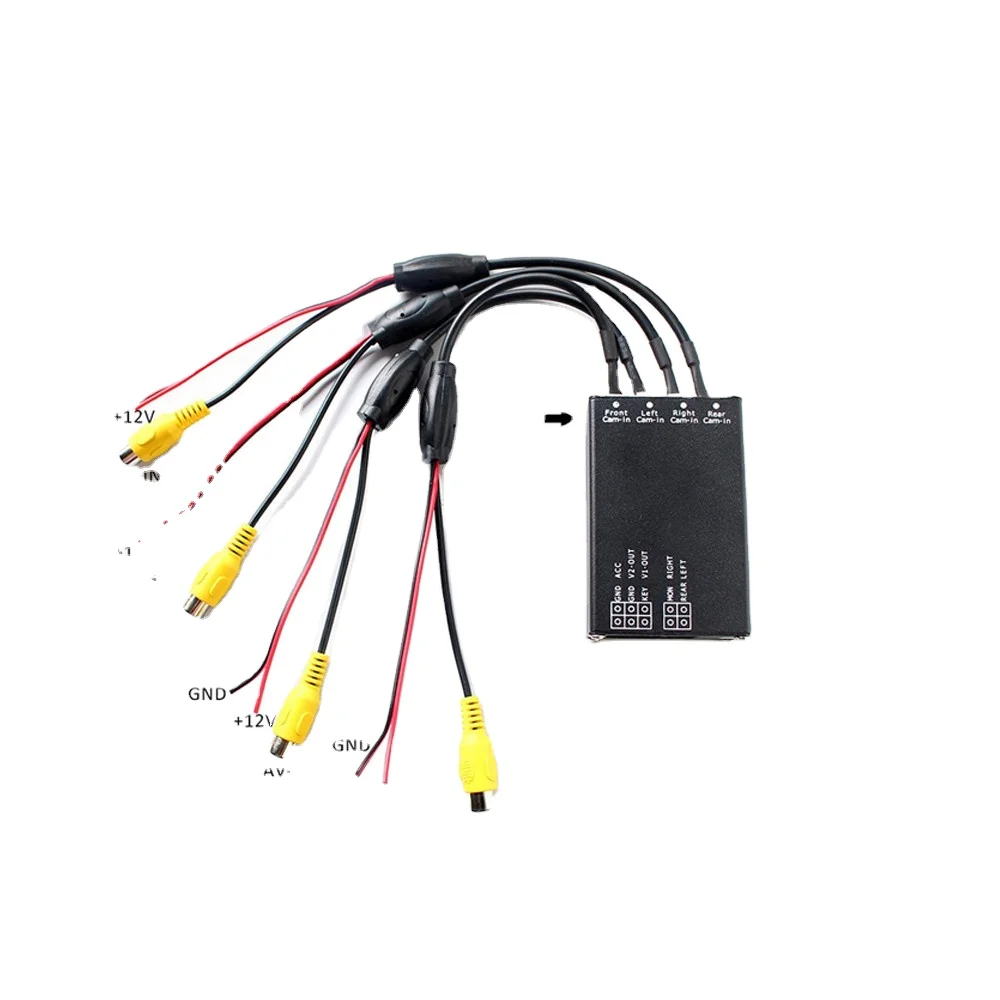 Saferdriving Camera Control Box Black CE 1080P Universal Remote Control Servilance Car Camera 360 Degree Rearview Mirror Camera