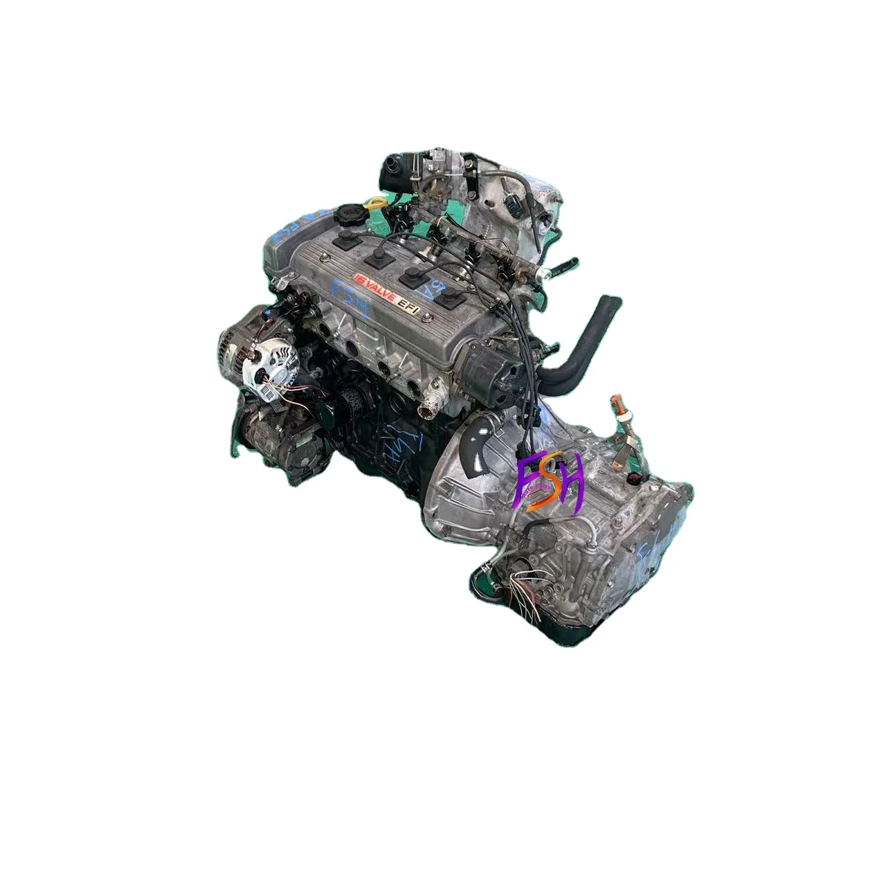 Complete Used Toyota 5A Gasoline Engine – Non-Rebuilt, Tested for Export
