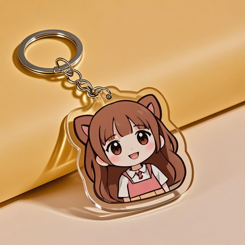 Wholesale Personalized Keychain Factory Made Custom Design Cute Design Mini Acrylic Keychain