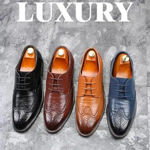 2026 Summer Mens New Top Loafer Oxford Formal Leather Waterproof Flat Men's Business Wedding Casual Shoes Cowhide Dress Shoes