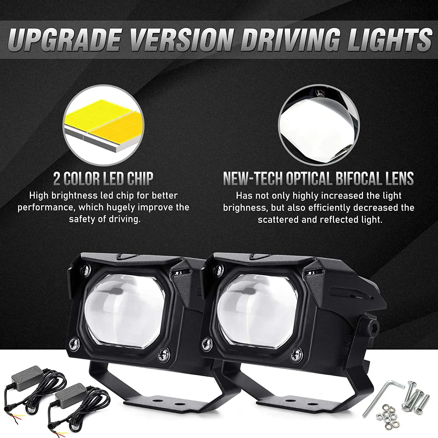 High Quality U9 Fog Light 3000k 6000k Bi Led Laser Projector Lens