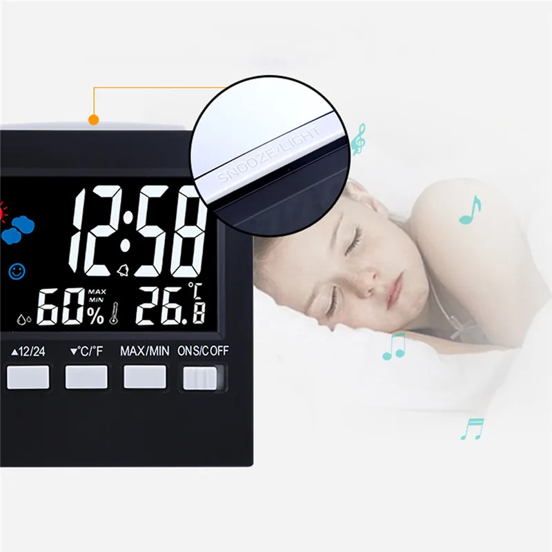 Digital Thermometer Hygrometer Colorful LCD thermometer| Alibaba.com