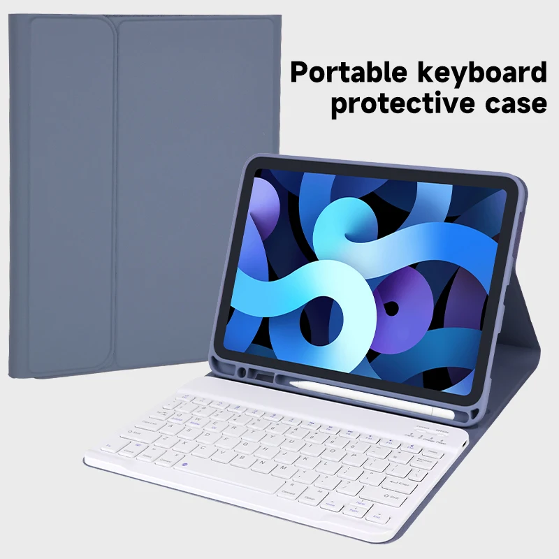 Bluetooth Magic Keyboard Case for iPad Detachable Leather Folio-Style Layout Wholesale OEM/ODM/Private Label