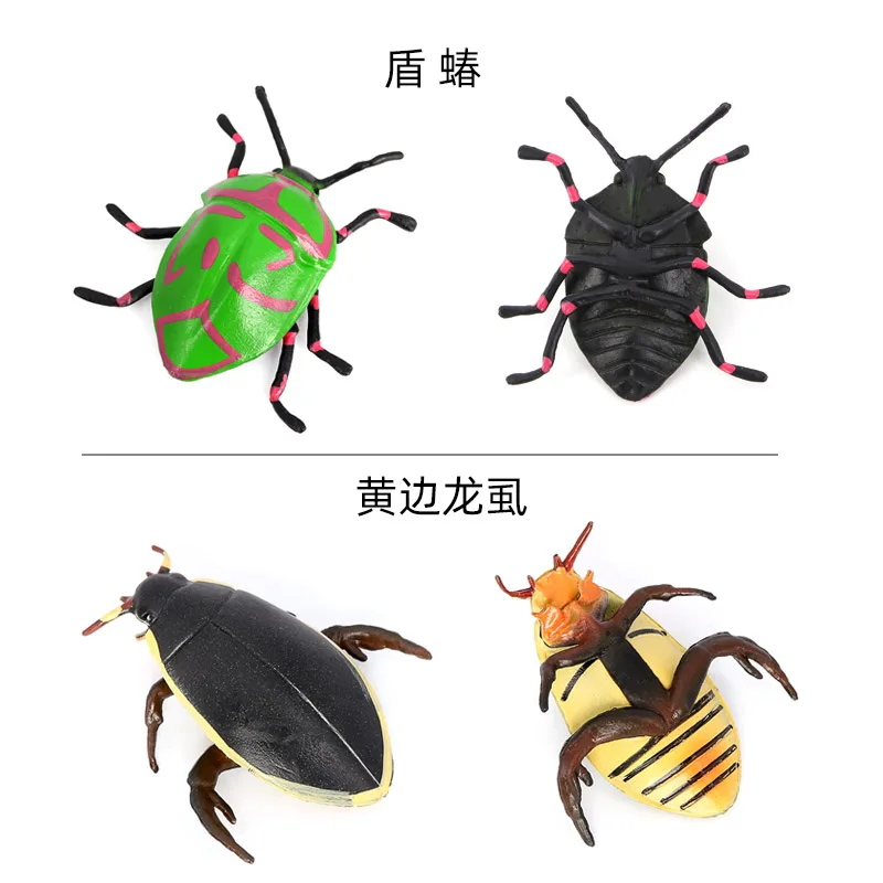 Wholesale Solid PVC Simulation Model Beetle Bee Spider Butterfly Insect Figurines Bug Animal Figurines Toys
