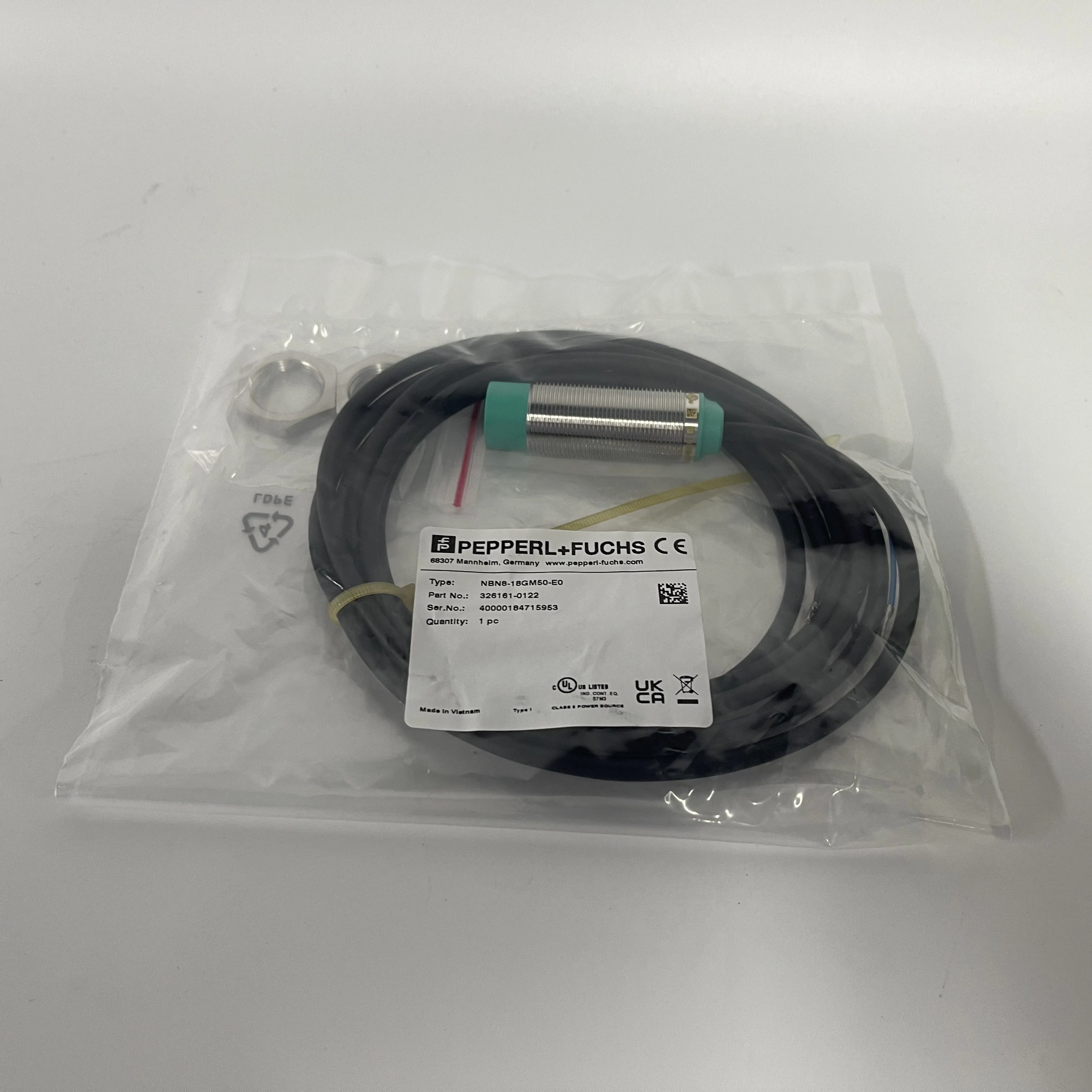 PEPPERL+FUCHS Proximity Sensor NBN8-18GM50-E0
