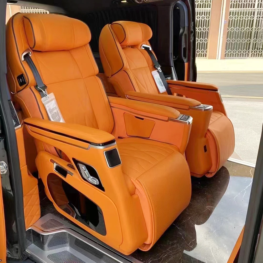 Custom MPV Vip Hiace Modified Accessories Luxury Car 7 Seat Covers for Benz Alphard Sienna Mercedes Viano W639 447 Sprinter GMC