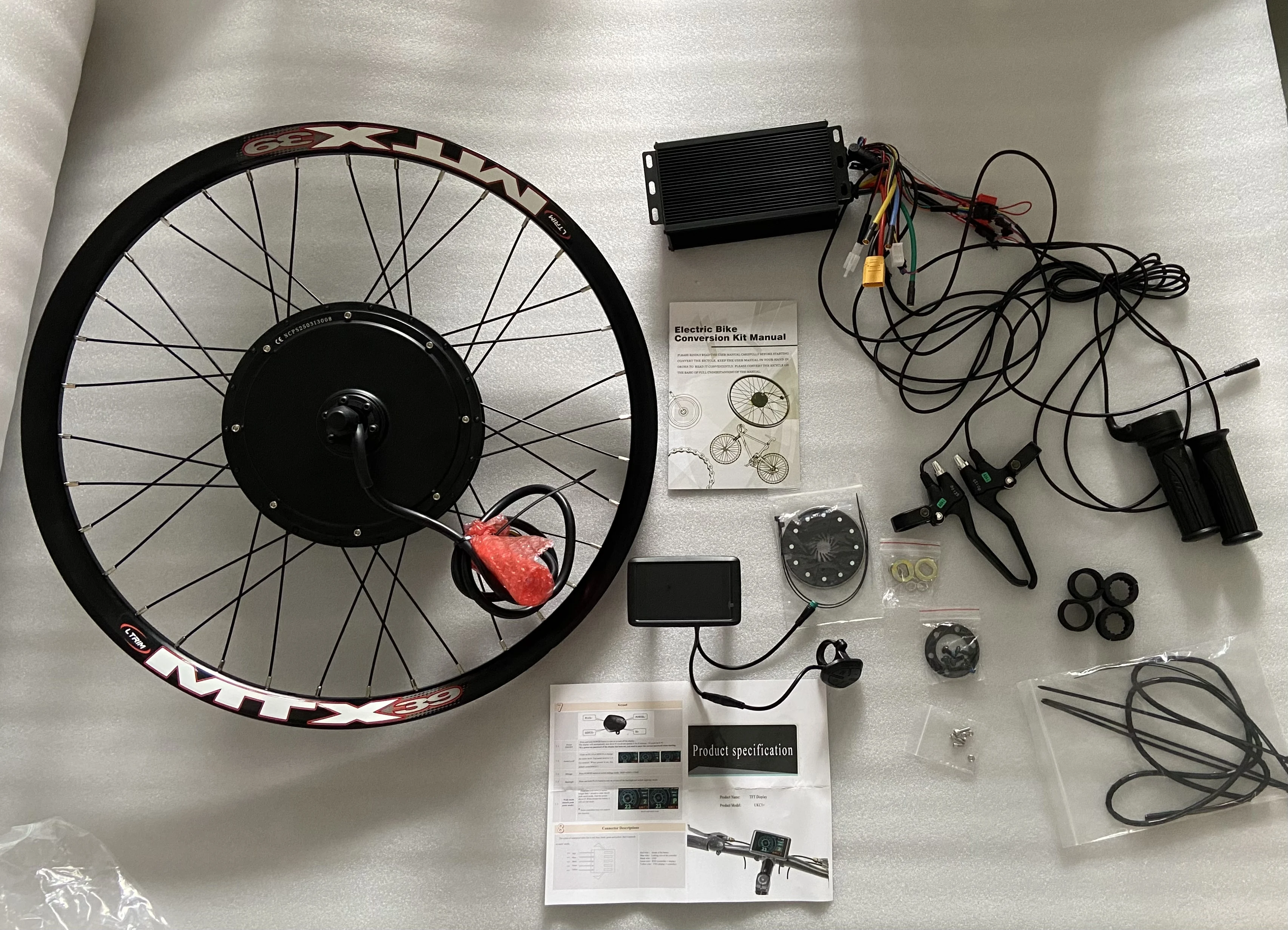 Ebike Motor Kit 5000W 3000W 2000W 1000W 48v 52v 72v Electric Bike Kits for Ebike Battery 72V52V48V 17Ah 20Ah 30Ah Li-ion Battery