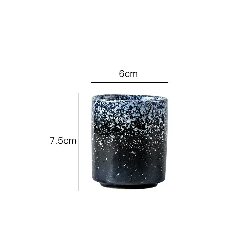 Japanese Style Ceramic  150ml Straight Cup Household Ceramic Cup Restaurant Retro Tea Cup