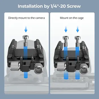 For SMALLRIG SSD Cage for BMPCC 4K Z Cam E2 Sigma Fp iPhone 15 Pro Max-Mount Bracket Holder Compatible for Samsung T5 SanDisk detail image