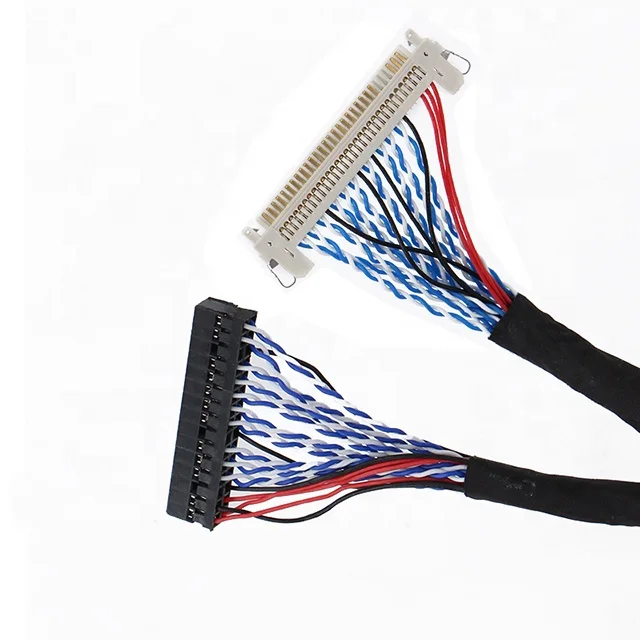 Scondar LED 40 Pin to LCD 30 Pin Converter LVDS Cable Custom Wire Harness Assemblies