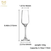 Transparent,170ml champagne cup