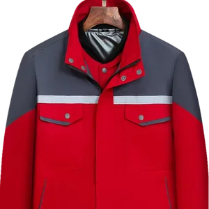 Red Spring Autumn Mens Womens Work Clothes Custom logo Wholesale Workwear Uniform
