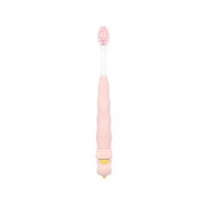 Household Oral Health Rubber Handle Toothbrush for Children Wholesale Kids Novelty Animal Shape Toothbrush