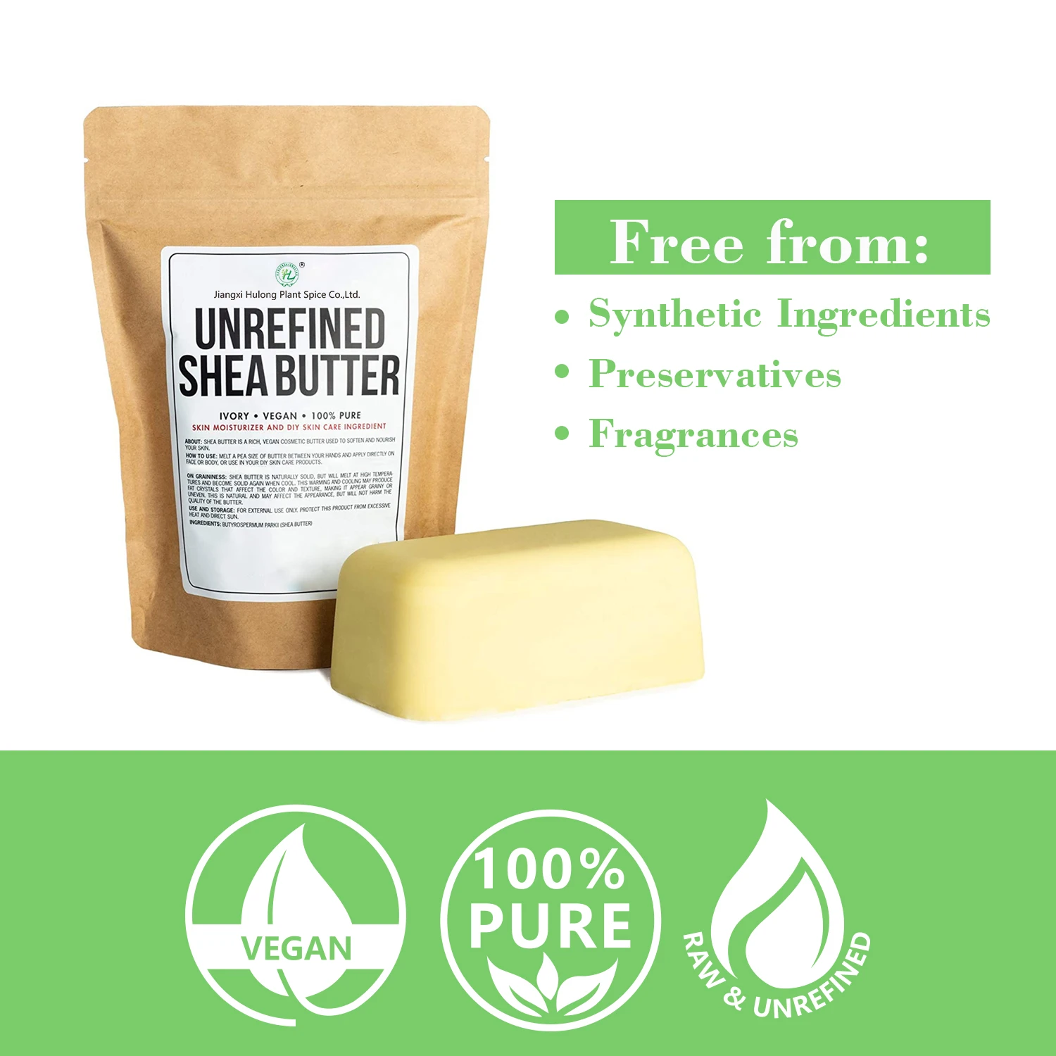 HL- 1 кг упаковка для сырого масла ши оптом чистое нерафинированное масло Африканское белое органическое женщин сухая