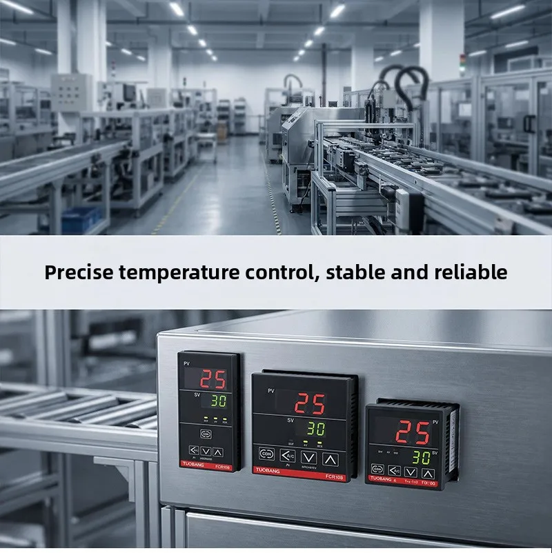 TOB Series PID Digital Temperature Controller 3Sizes Relay/SSR Dual Output, K/E/PT100 Input for Oven & Injection Molding Machine