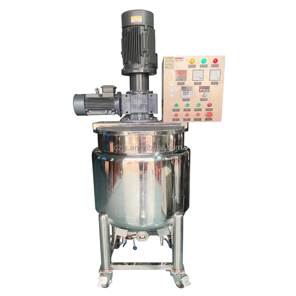 High Quality 500L 5000L Homogenizer Mixer Tank Machine for Gel Foodstuff Grease Plant Ice Cream Water in Oil Emulsion Cosmetic