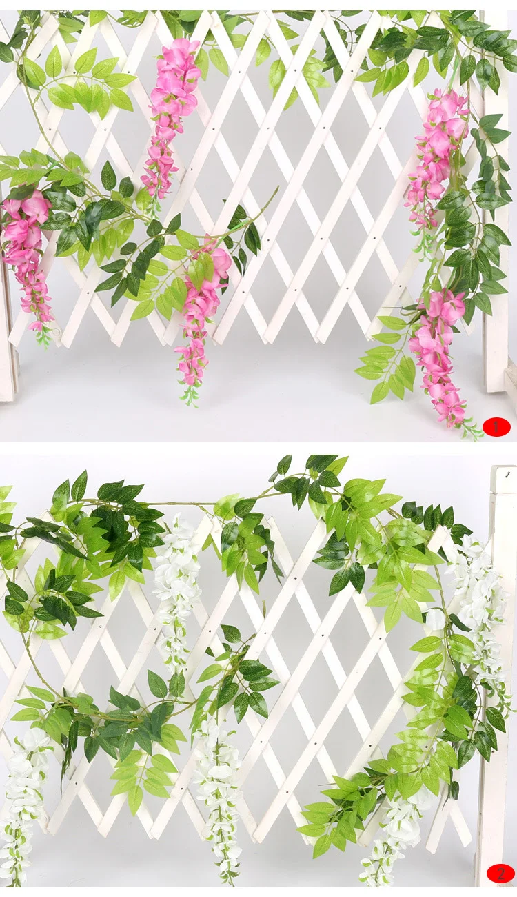 Wholesale Multicolor Wisteria Silk Flower Wholesale Hanging Flower