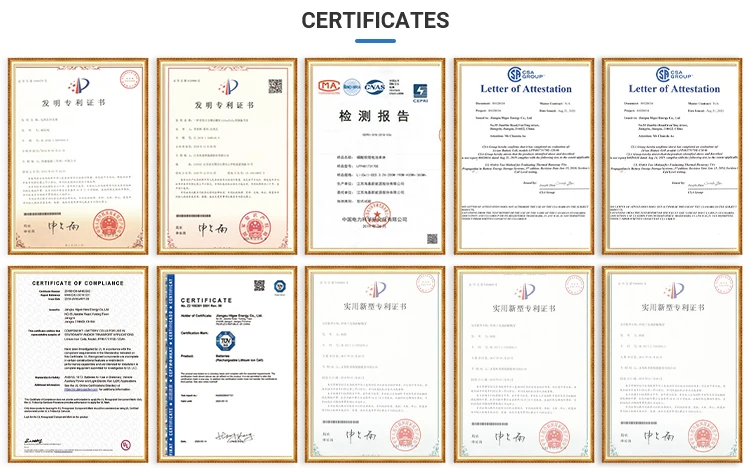 Higee Higee Lithium Cells Graphene for Electric Vehicle Car Pack