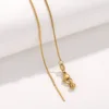 Cadena de serpiente dorada, ancho de 0.9mm.