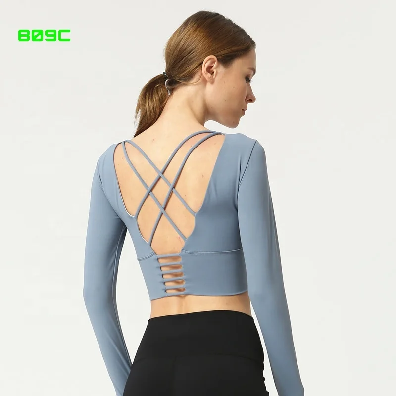 Back Sport Fitness Tops T-shirts Wear 