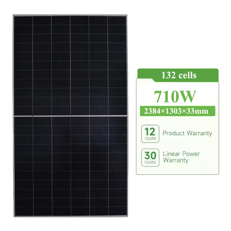 Risen Double Glass HJT 710W Bifacial N Type Topcon Solar Panels