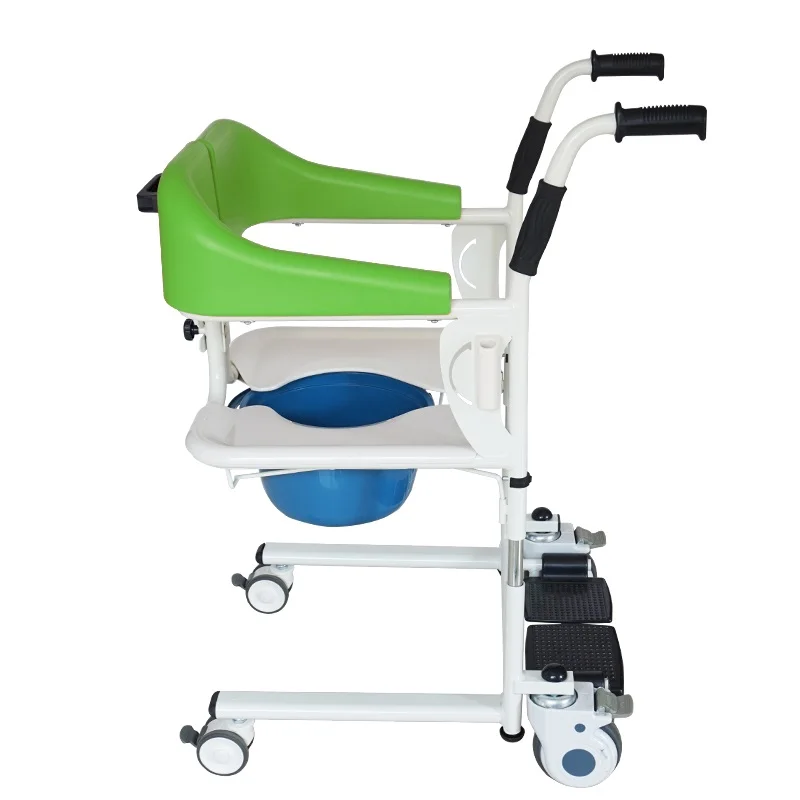 Patientenlifter Mit Bremse – Transport- & Transferstuhl Für Senioren & Pflege – Höhenverstellbar, Bis 150 Kg