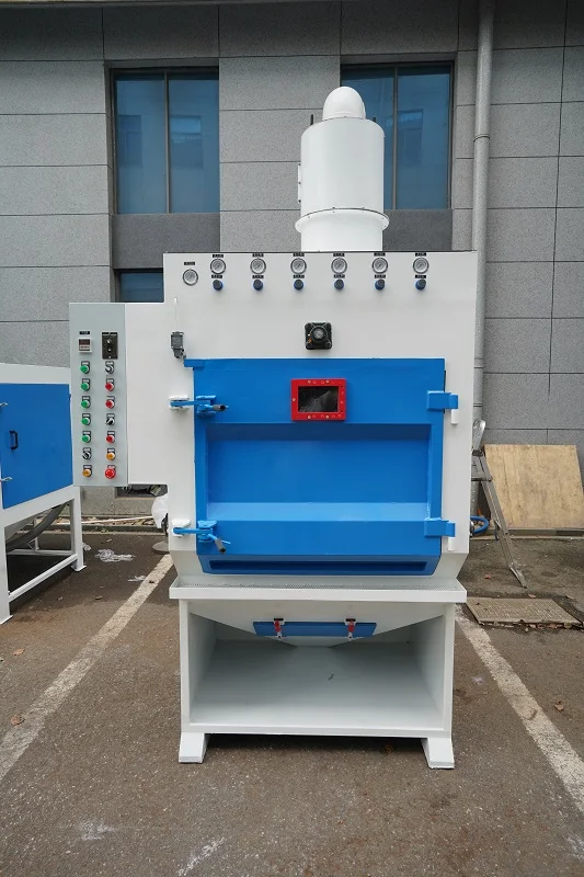 Rubber Belt Tumble Blasting Machine Automatic Sandblasting Cabinet