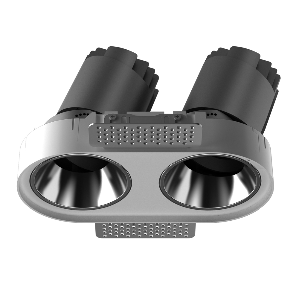 Крытый Trimless современный несколько аксессуаров антибликовые встраиваемые потолочные светодиодные точечные светильники COB Регулируемое направление света