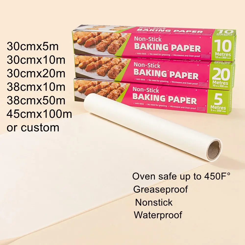 35/10/20/5M NonStick Cookie Sheet Parchment Paper Baking Sheets