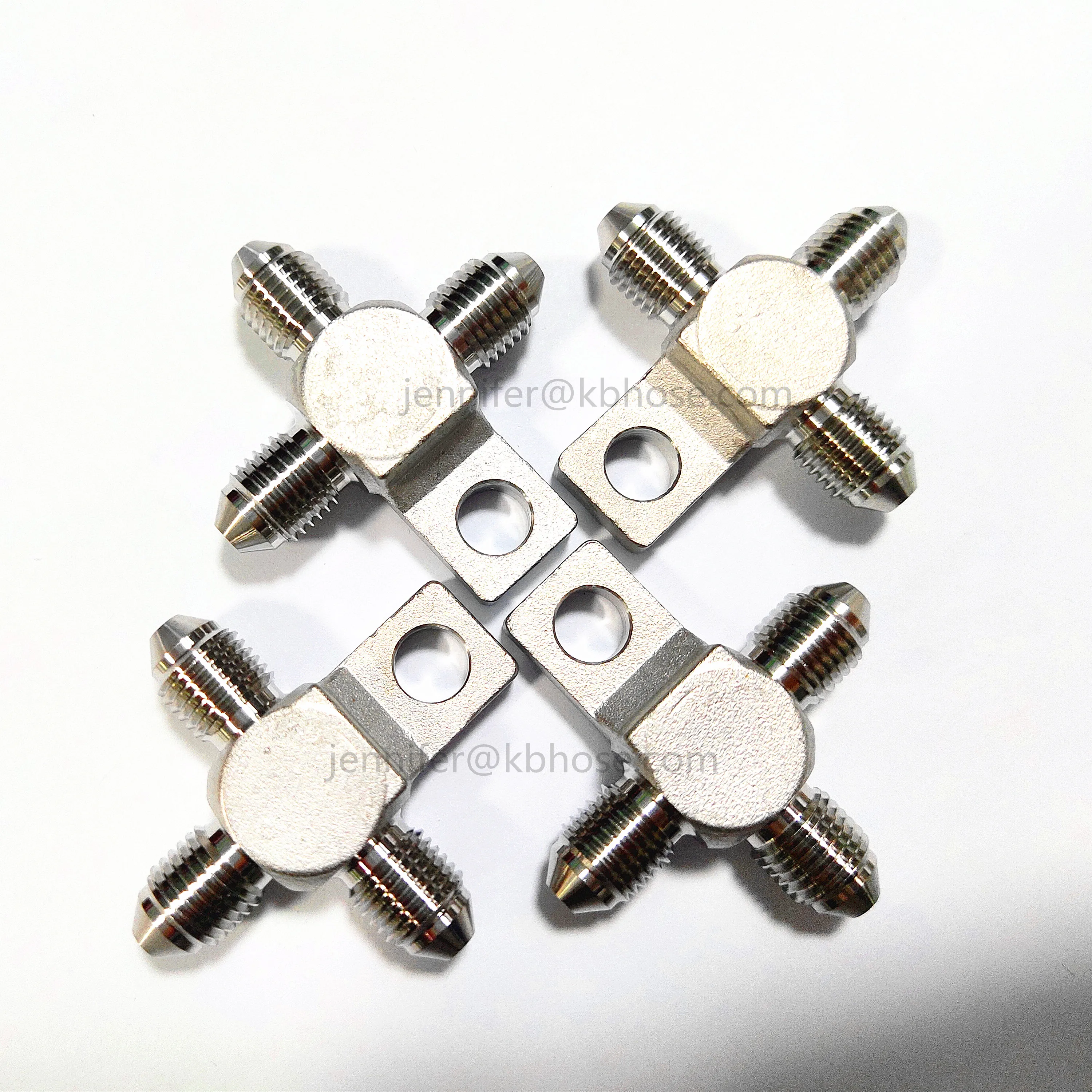 Dsnaduo 3AN AN3 Mâle évasé Vers Tuyau M10 X 1,0 Mâle En Acier Inoxydable Raccord Adaptateur Frein Et Embrayage