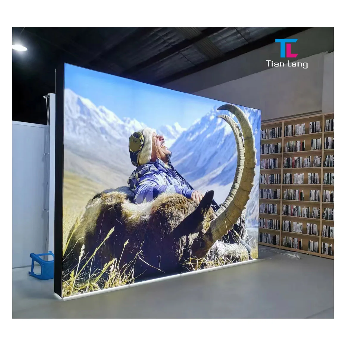 Fast curtain show la net exhibition event signature fabric wall background wall folding card cloth SEG light box aluminum alloy