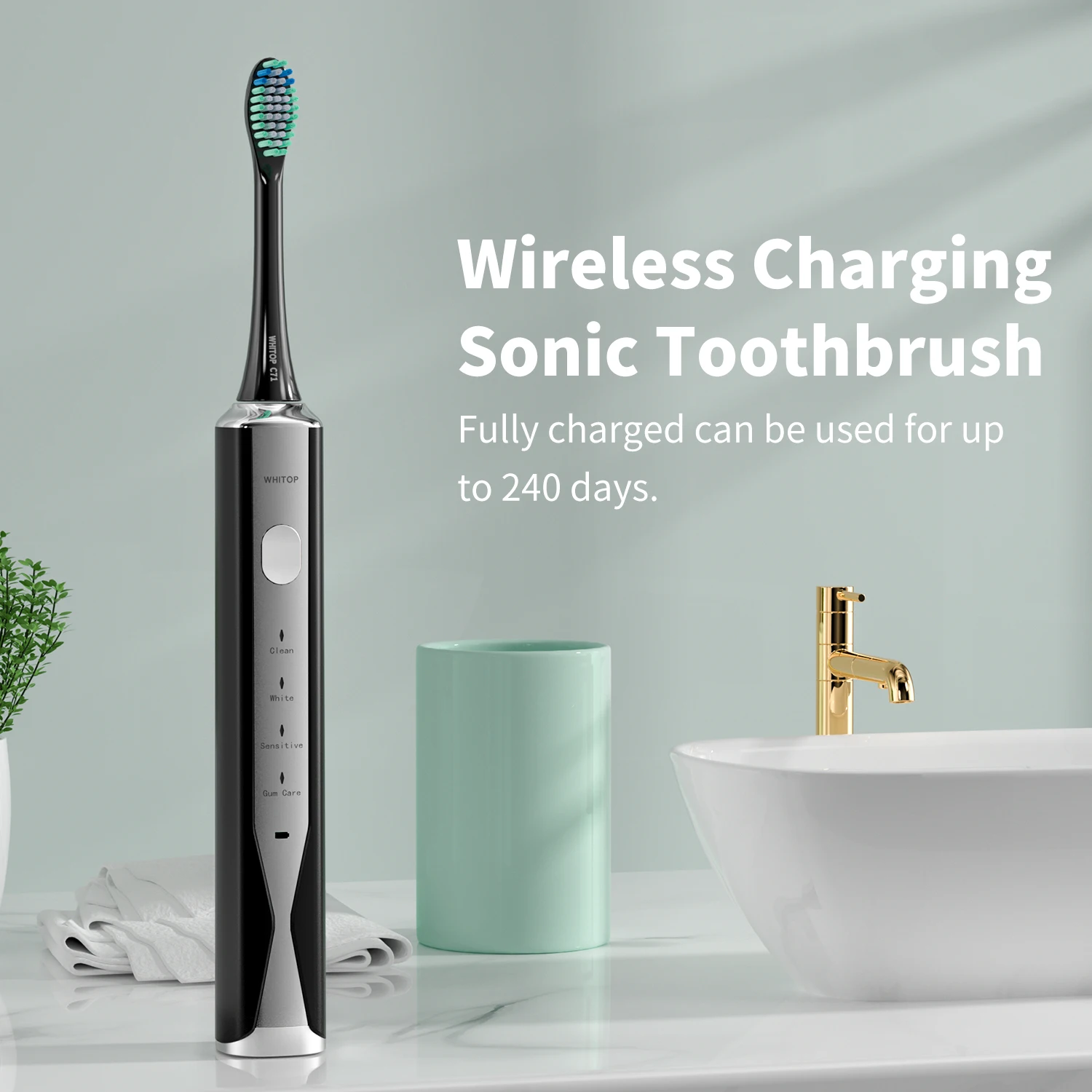 WHITOP 歯ブラシ携帯用ケース 歯ブラシ トラベル ケース 電動歯ブラシ収納ケース グリーン