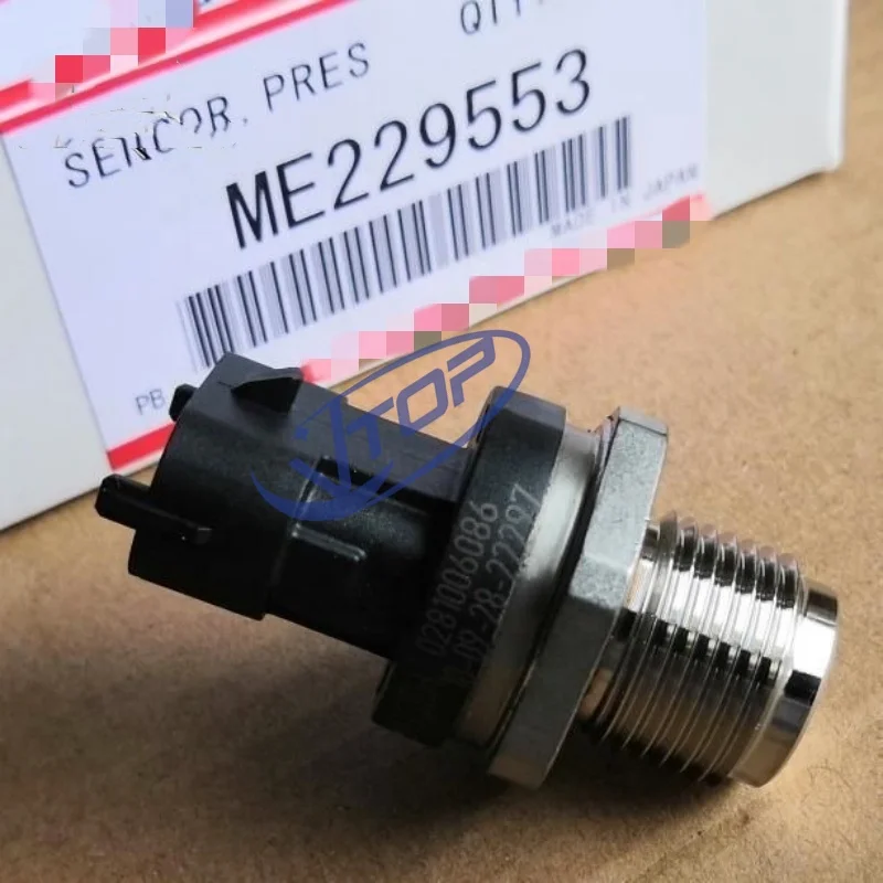 Fuel Pressure Sensor ME229553 0281006086 Common Rail Pressure Sensor Suitable for Sany Excavator SY215 Mitsubishi 4M50 Engine