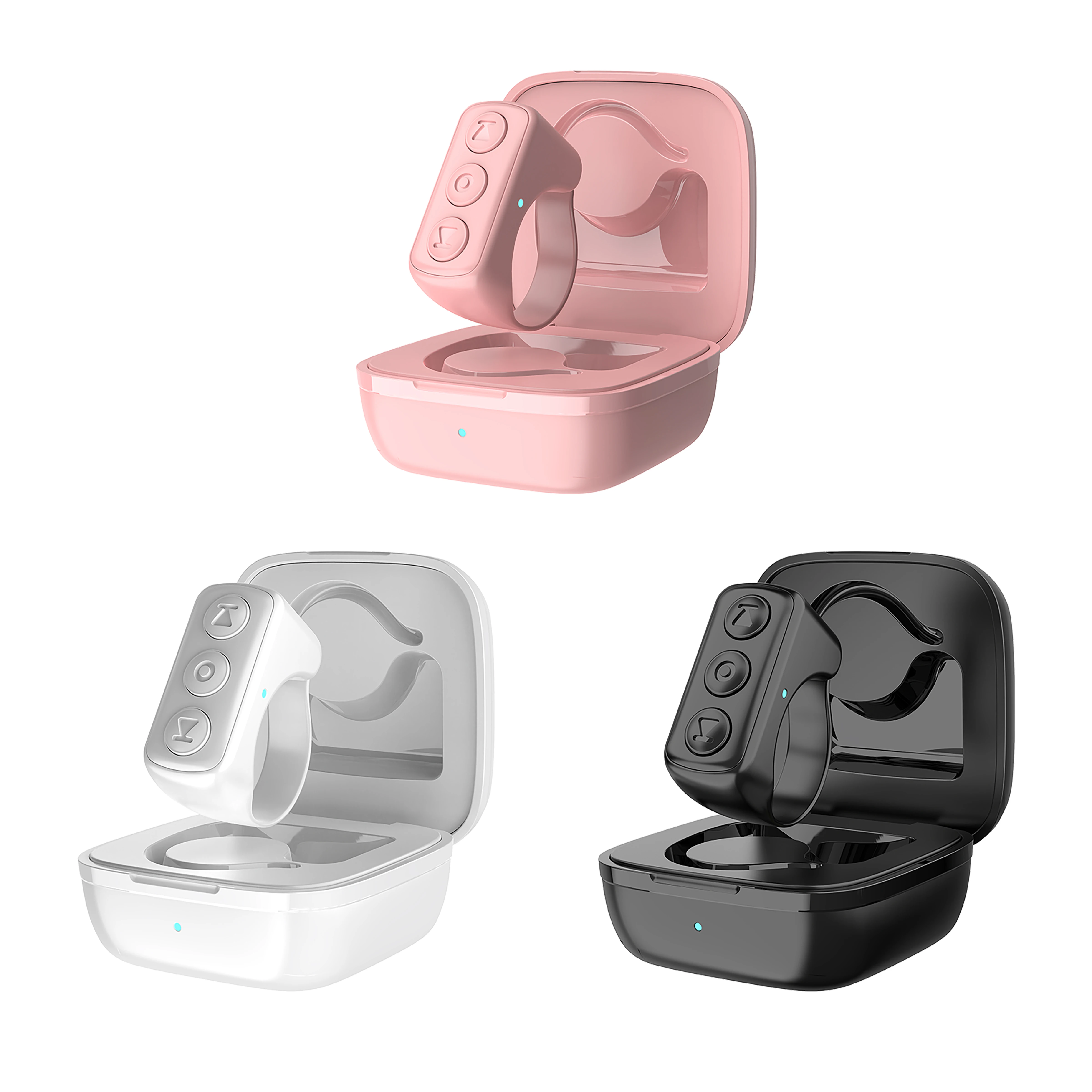 2026 New Tiktok Remote Control Scroll Ring Page Turner Fingertip Video Controller Wireless BT Scrolling Ring with Charging Case
