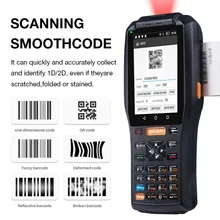             IP65 Printer PDA genggam Andro...     