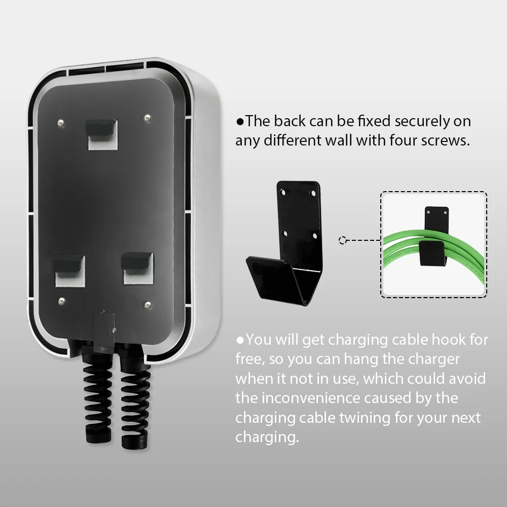 
Зарядный кабель для электромобиля IEC 62196, уровень 2 Wallbox, зарядная станция для электромобилей 11 кВт, зарядное устройство для электромобилей 