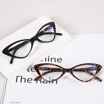 Luxury Women cat eye reading glasses custom fashion plastic retro reading glasses in stock