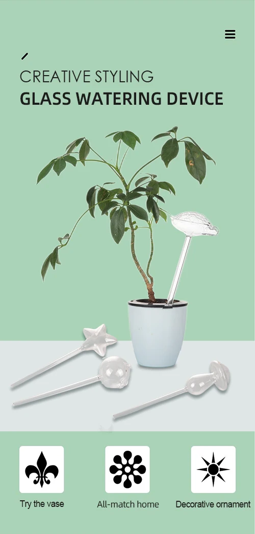 Plant Watering Globes Automatic Drip Bulb Decorative Garden Device Self