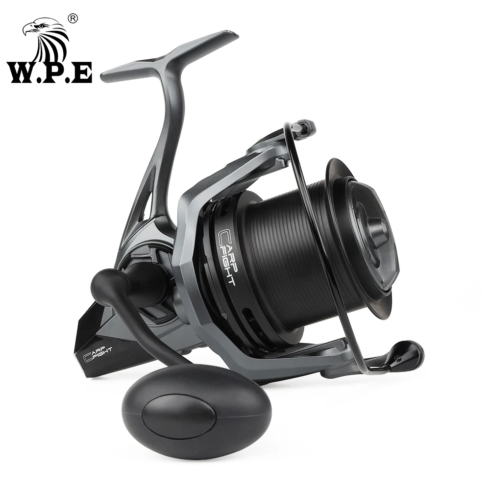 W.P.E CF 9000/9000T 4.4:1 9+1 BBs High Speed Metal Spool Spinning Reel Carp  Fishing Tackles Fishing Wheel