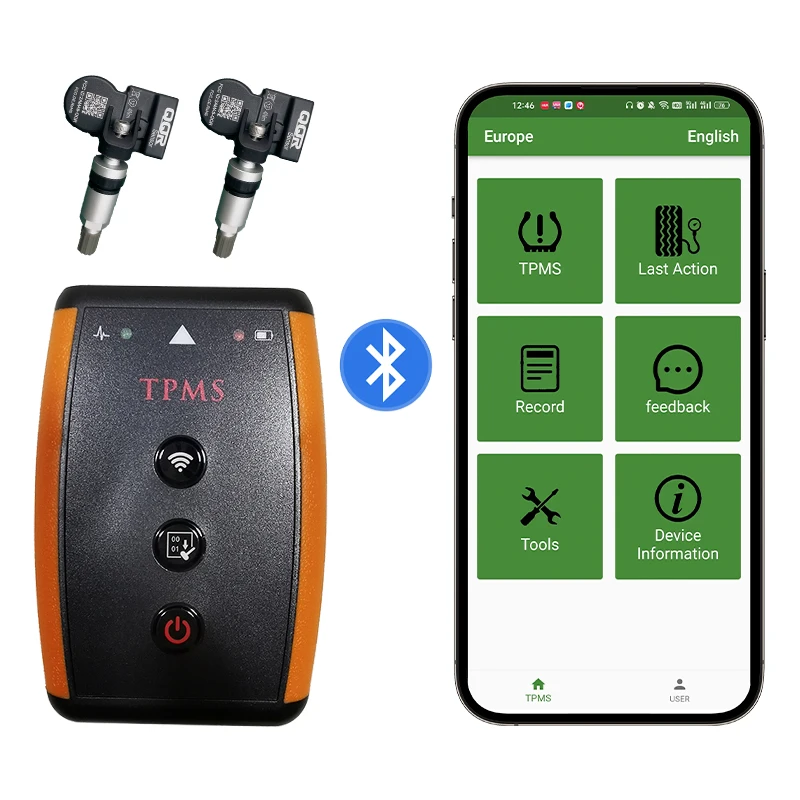 QQr TPMS Diagnostic Tool TPMS Bluetooth Tool DAM100 Programmer Activate Read Program Relearn