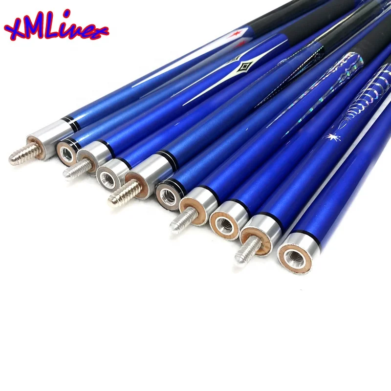 Xmlivetブルーカーボンファイバー13mmビリヤードプールキュー