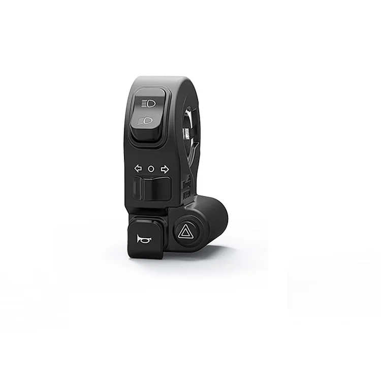 Wuxing Electric Motorcycle Handlebar Switches, IPX5 Waterproof High Low Bean Turning Left Right Horn Scooter Control Panel