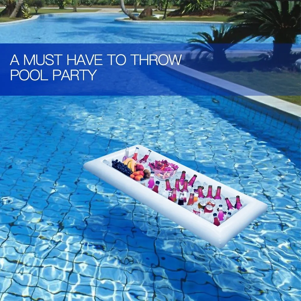 Inflatable Ice Serving Buffet Bar Salad Food Drink Tray Cooler Container for BBQ Picnic Party