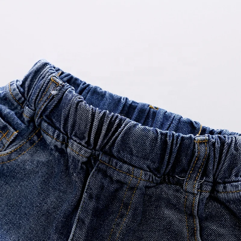 ChengXi 2019 новый дизайн, модные темно-синие брюки для малышей, джинсы для маленьких мальчиков, оптовая продажа