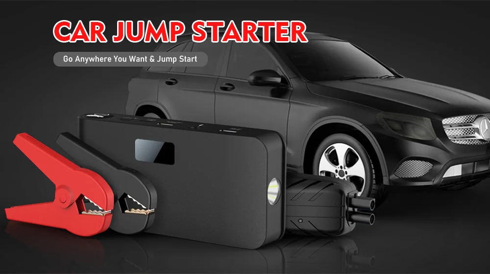 Portable Jump Starter for Car Battery DBPOWER 1600Amp Peak 18000mAh Booster Box