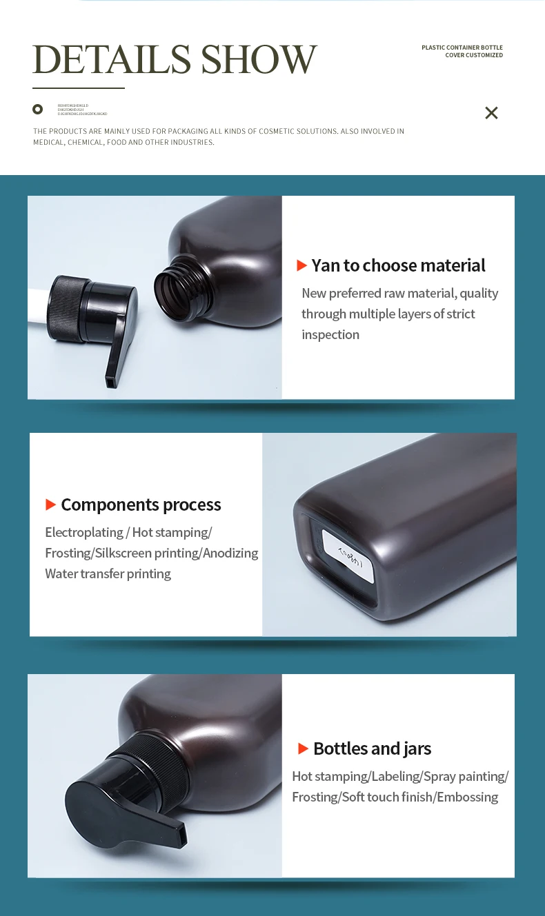 Shampoo Shower Gel Pet Plastic Bottles